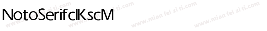 NotoSerifclKsc Medium字体转换